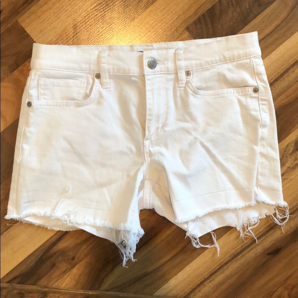 Joe’s shorts- white jean